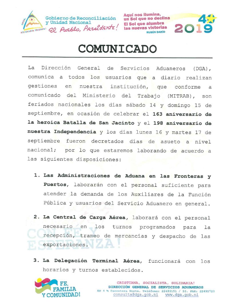 comunicado